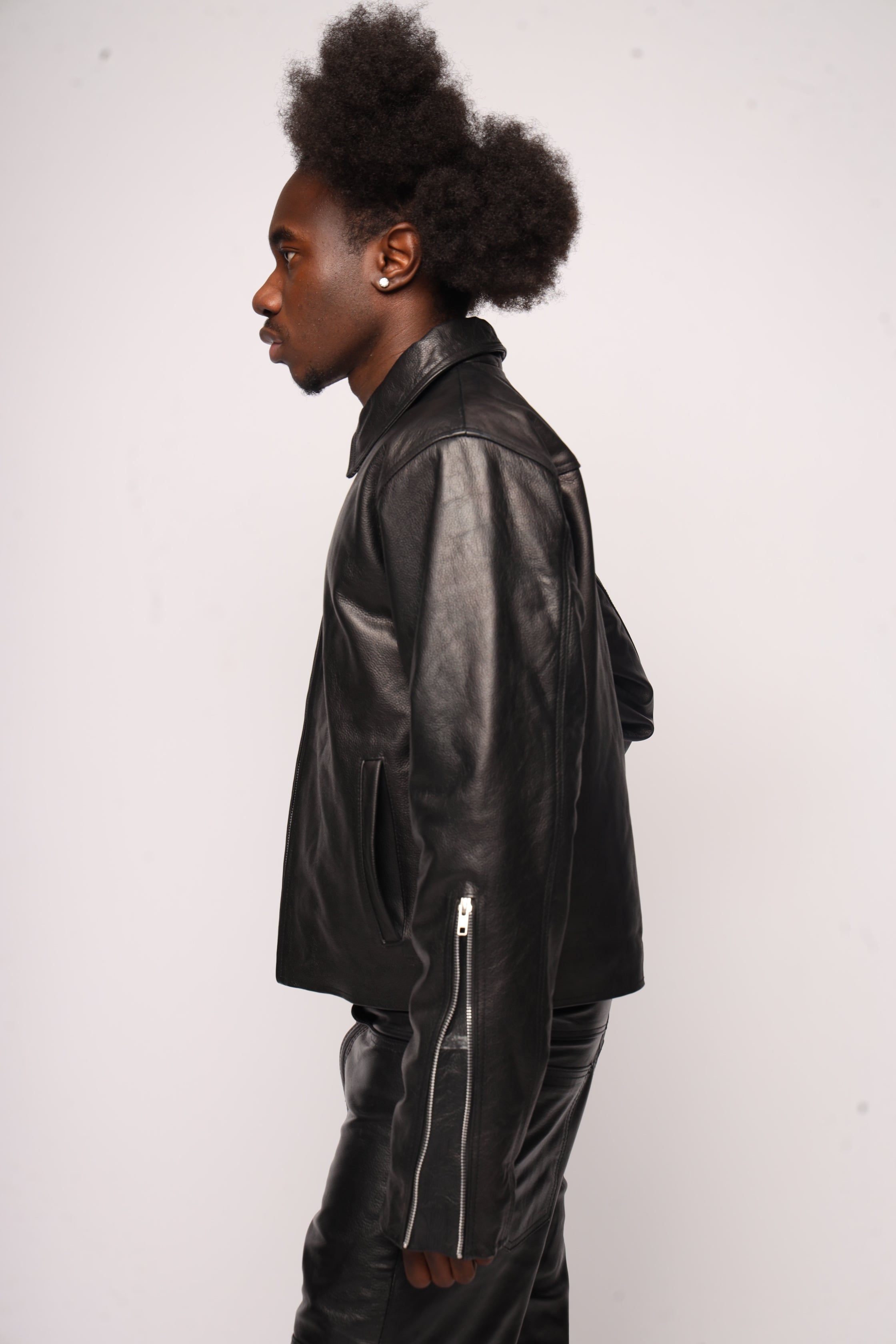 Zipped Leather Jacket
