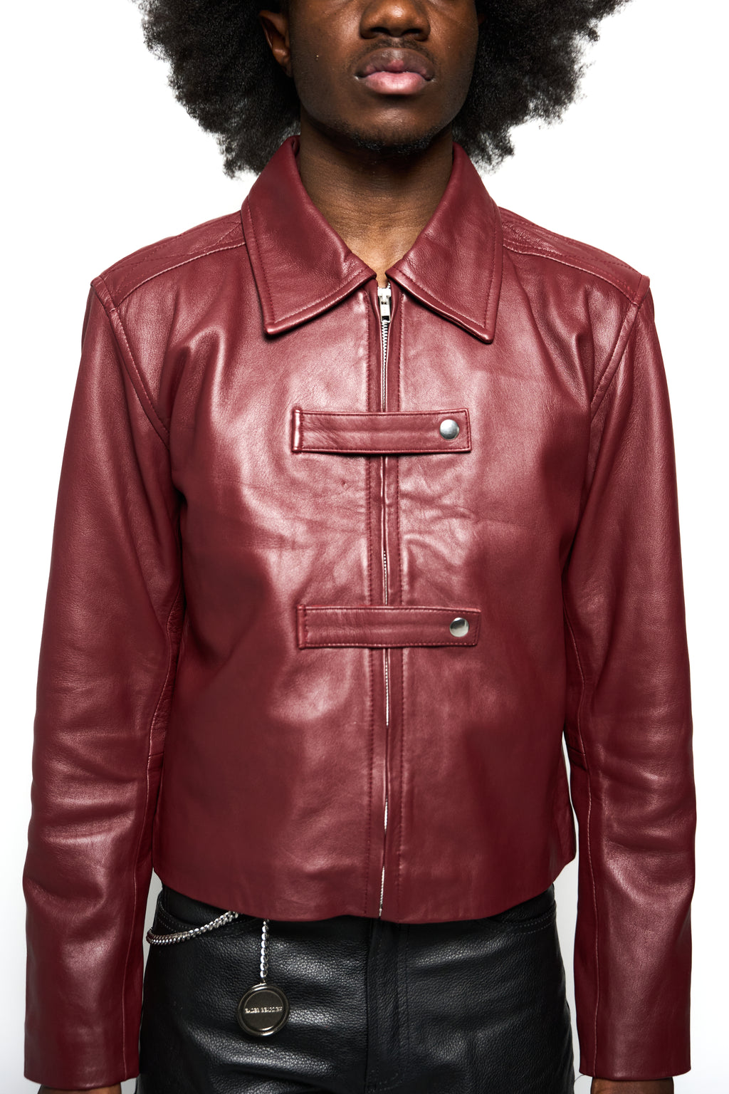 Maroon Strapped Jacket
