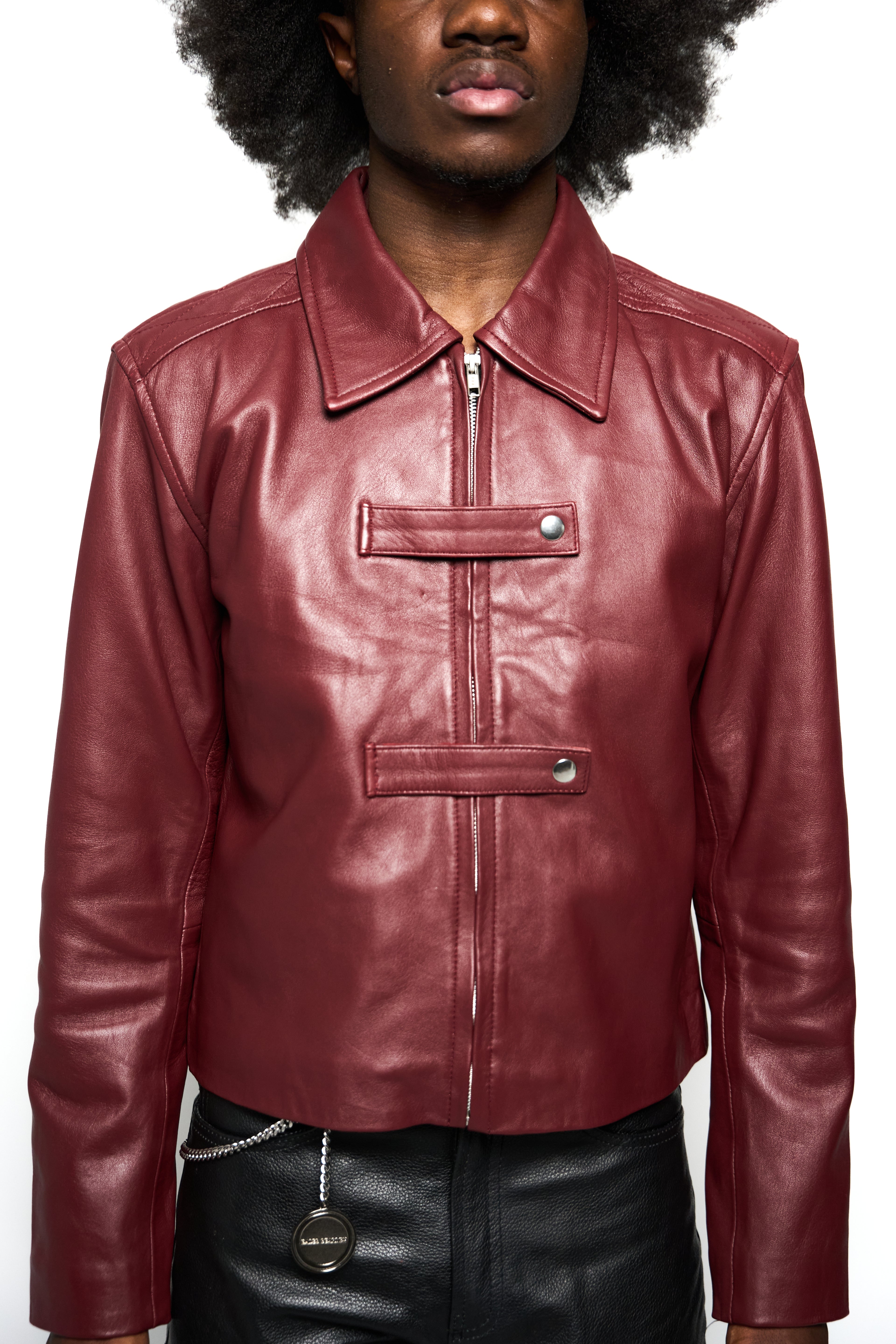 Maroon Strapped Jacket