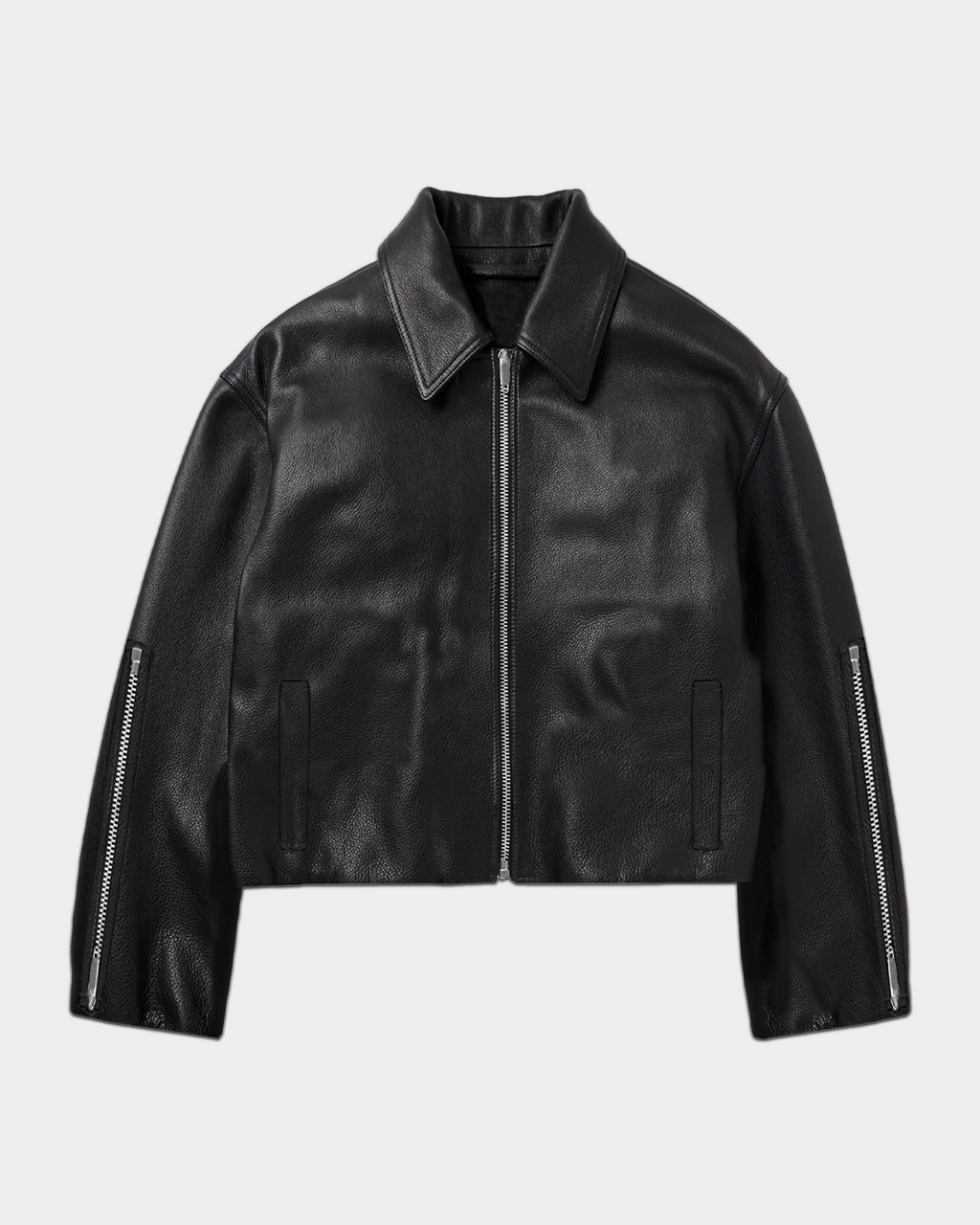 Zipped Leather Jacket
